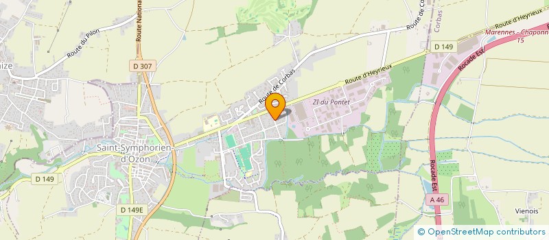 localisation de l'entreprise SCI YSATIS  SAINT-SYMPHORIEN-D'OZON