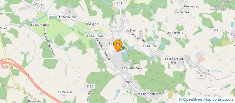 localisation de l'entreprise SCI YSCE  VEYRAC