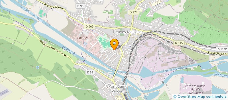 localisation de l'entreprise SCI YSI  NEUVES-MAISONS