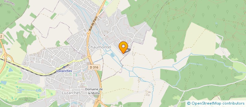 localisation de l'entreprise SCI YSIEUX  CHAUMONTEL