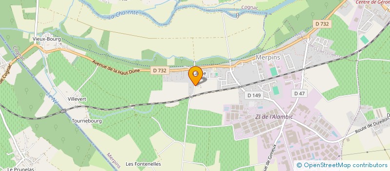 localisation de l'entreprise SCI YSIMEL  MERPINS