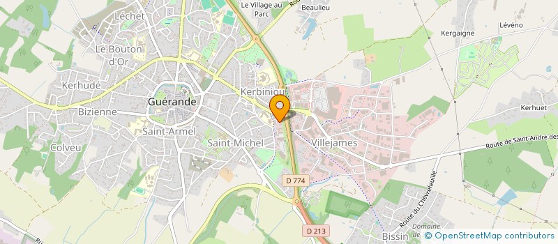 localisation de l'entreprise SCI YSITIM  GUERANDE