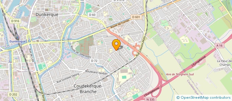 localisation de l'entreprise SCI YSOLINE  COUDEKERQUE-BRANCHE