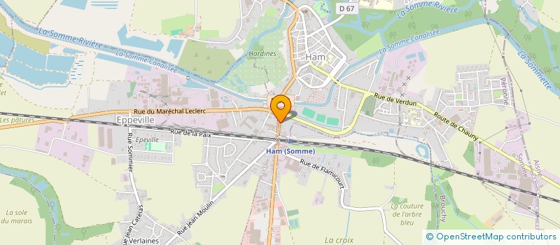 localisation de l'entreprise SCI YSUPREL à HAM
