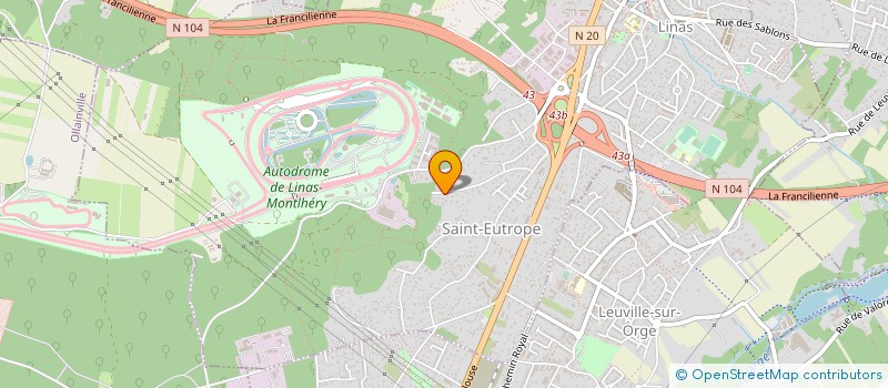 localisation de l'entreprise SCI YSYA à LINAS