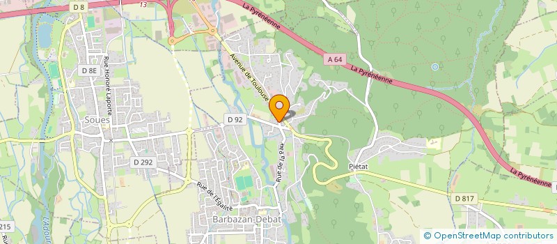 localisation de l'entreprise SCI YTC  BARBAZAN-DEBAT