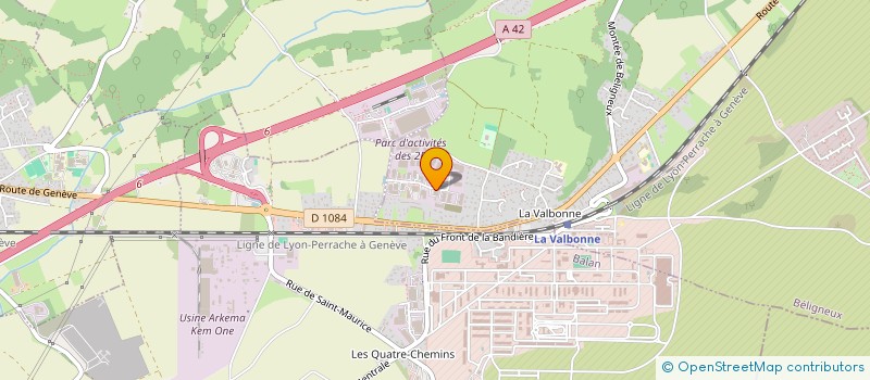 localisation de l'entreprise SCI YTTRIUM à BELIGNEUX