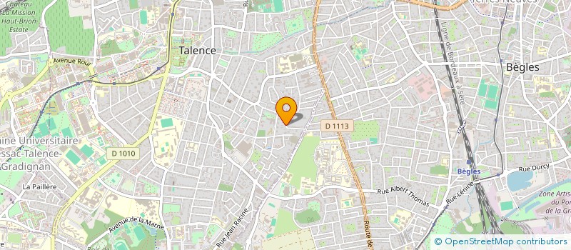 localisation de l'entreprise SCI YU  TALENCE