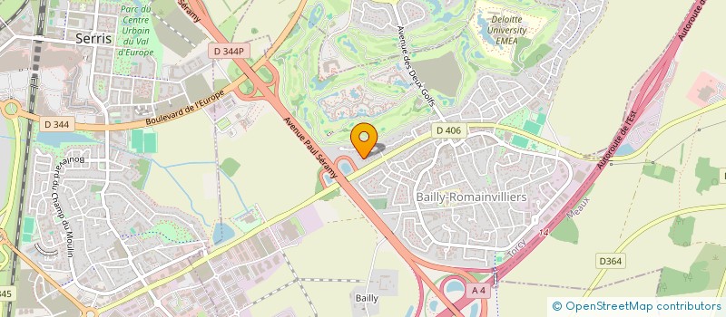 localisation de l'entreprise SCI YU  BAILLY-ROMAINVILLIERS