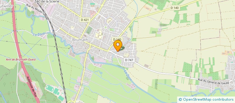 localisation de l'entreprise SCI YUKSEL  BRUMATH