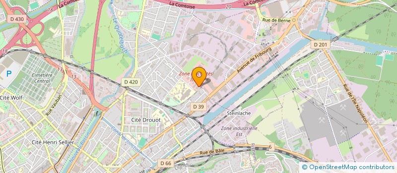 localisation de l'entreprise SCI YUKSEL CAN  ILLZACH