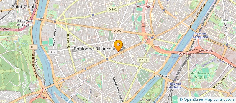 localisation de l'entreprise SCI YULIMATH à BOULOGNE-BILLANCOURT