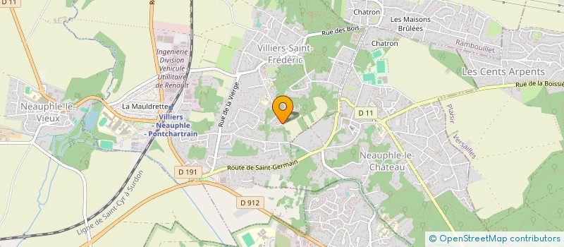 localisation de l'entreprise SCI YULKA STUDIO  VILLIERS-SAINT-FREDERIC