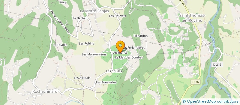 localisation de l'entreprise SCI YUNIMMO  LA MOTTE-FANJAS