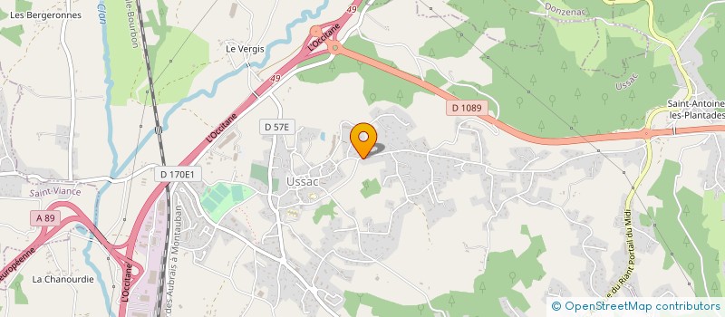 localisation de l'entreprise SCI YUNO  USSAC