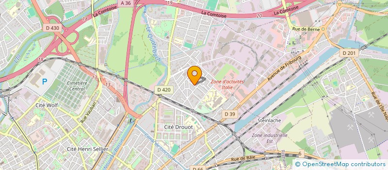 localisation de l'entreprise SCI YUNUS EMRE  ILLZACH