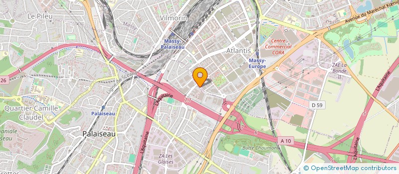 localisation de l'entreprise SCI YUSA à PALAISEAU