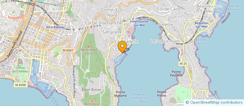 localisation de l'entreprise SCI YVAL à VILLEFRANCHE SUR MER
