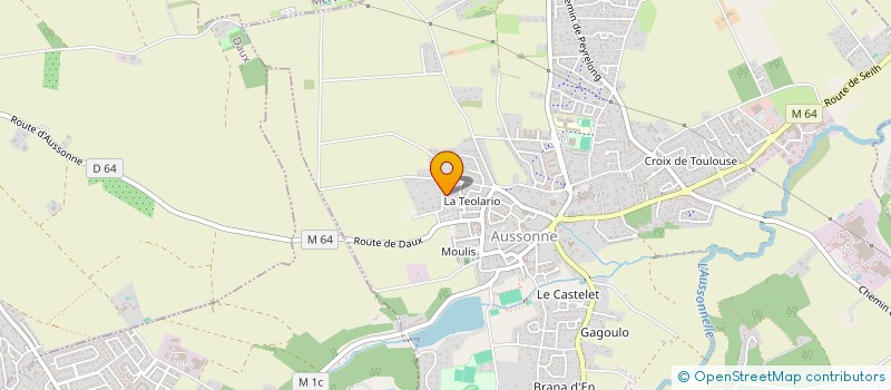 localisation de l'entreprise SCI YVAL  AUSSONNE
