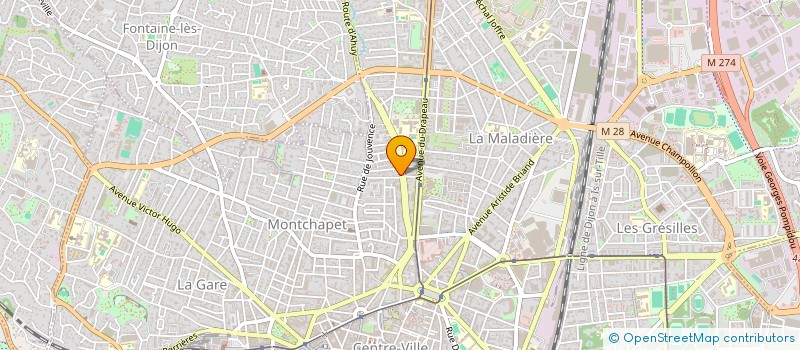 localisation de l'entreprise SCI YVAL à DIJON