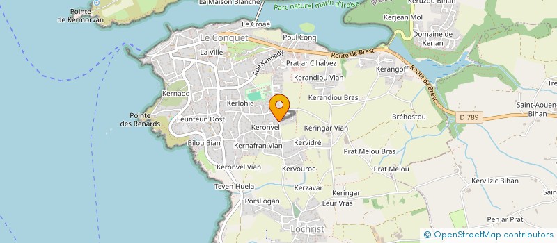 localisation de l'entreprise SCI YVALNO  LE CONQUET