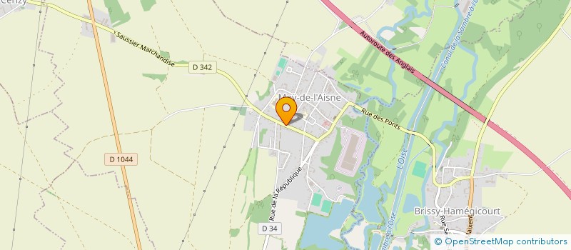 localisation de l'entreprise SCI YVAN à MOY-DE-L'AISNE