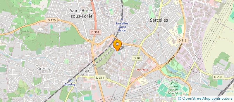 localisation de l'entreprise SCI YVAN  SARCELLES