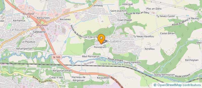 localisation de l'entreprise SCI YVANOYA  ERGUE-GABERIC