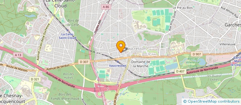 localisation de l'entreprise SCI YVAOA à VAUCRESSON