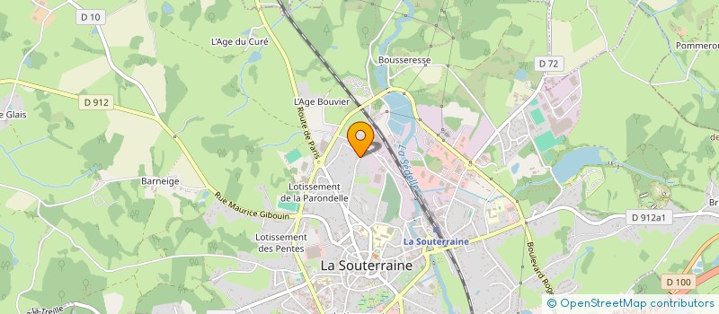 localisation de l'entreprise SCI YVASOL  LA SOUTERRAINE