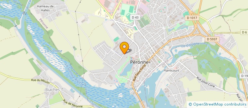 localisation de l'entreprise SCI YVELIE  PERONNE