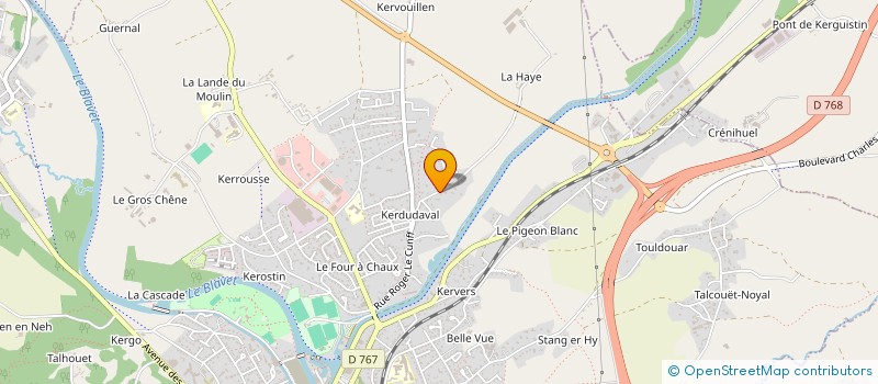 localisation de l'entreprise SCI YVERNACK  PONTIVY