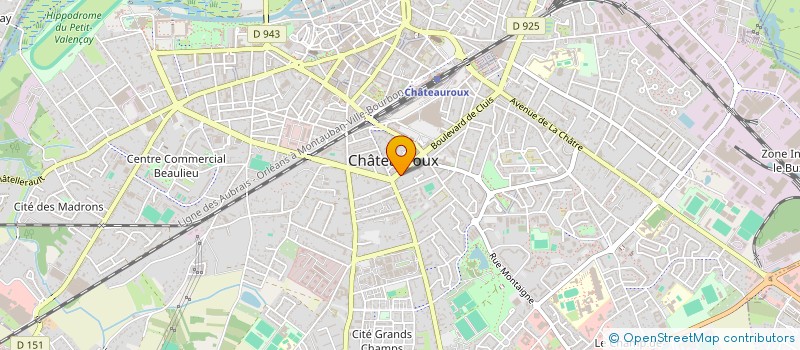 localisation de l'entreprise SCI YVERNAULT à CHATEAUROUX