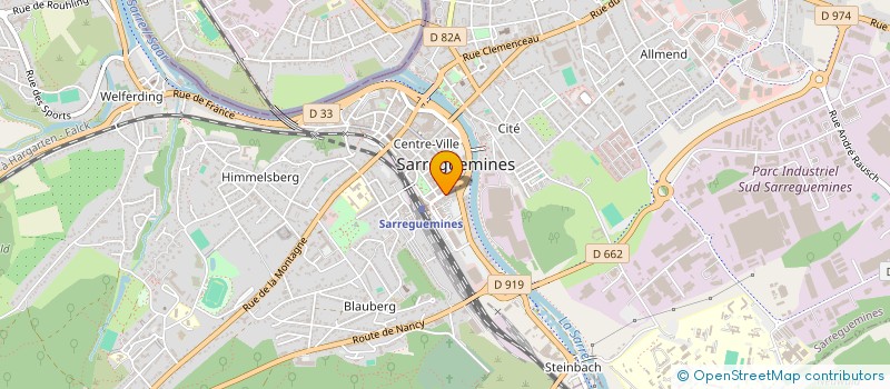 localisation de l'entreprise SCI YVES à SARREGUEMINES