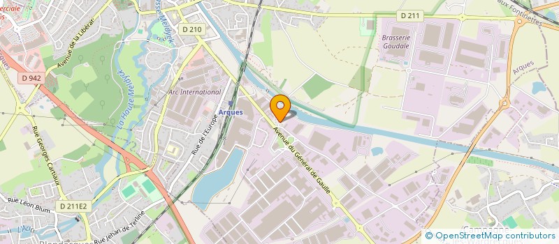 localisation de l'entreprise SCI YVES CALONNE  ARQUES