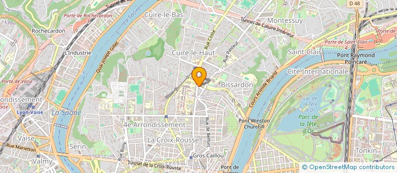 localisation de l'entreprise SCI YVES DE MAILLY  CALUIRE-ET-CUIRE