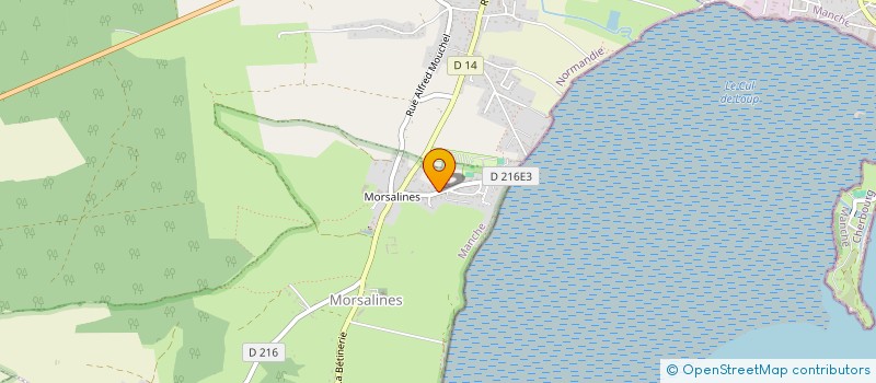 localisation de l'entreprise SCI YVES LE MEN - MORSALINES  QUETTEHOU