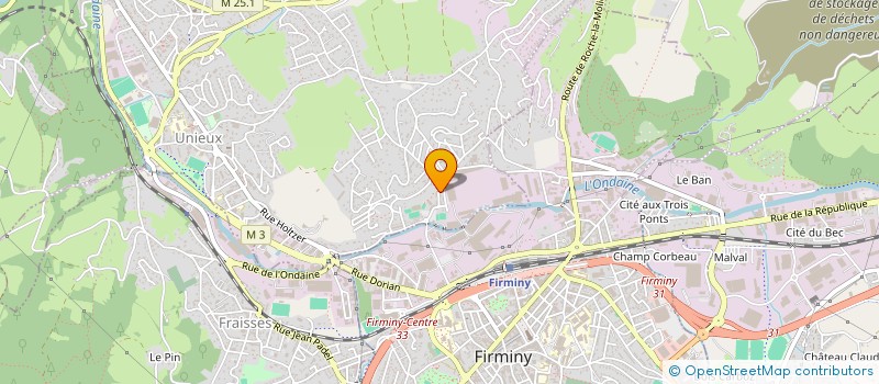 localisation de l'entreprise SCI YVES LOIC  UNIEUX