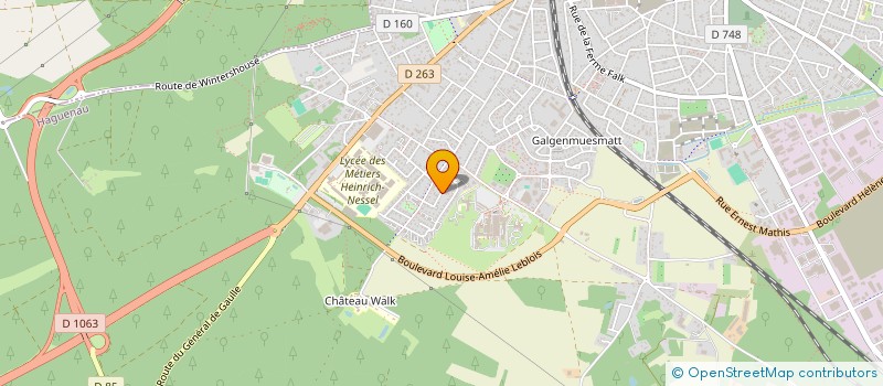 localisation de l'entreprise SCI YVES-MAUD  HAGUENAU