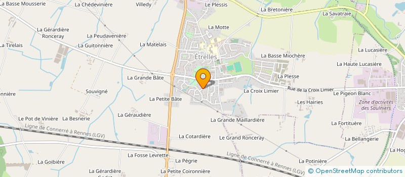 localisation de l'entreprise SCI YVES NOEL  ETRELLES