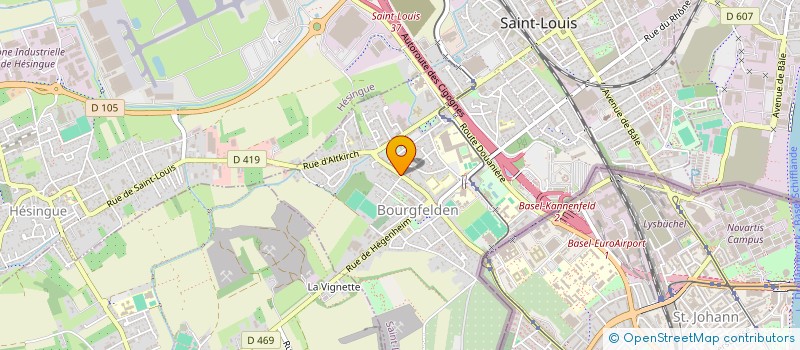 localisation de l'entreprise SCI YVEST  SAINT-LOUIS