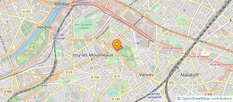 localisation de l'entreprise SCI YVETOT PROMOTION à ISSY-LES-MOULINEAUX