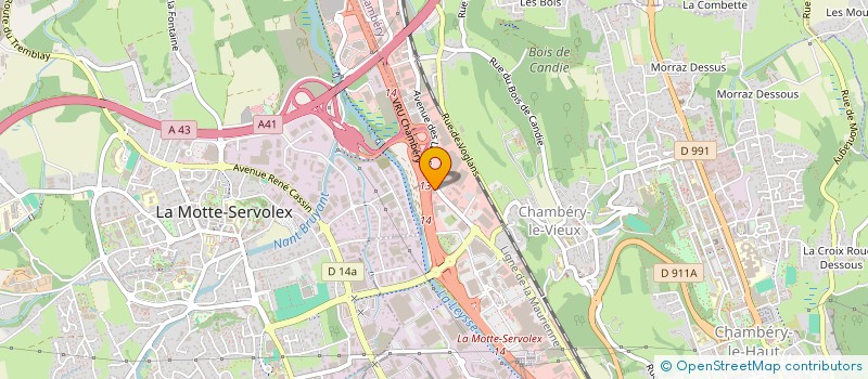 localisation de l'entreprise SCI YVHENE  CHAMBERY