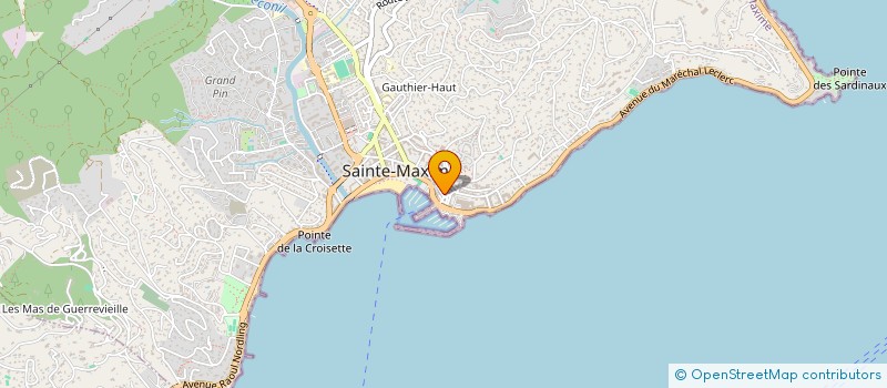 localisation de l'entreprise SCI YVISA à SAINTE-MAXIME