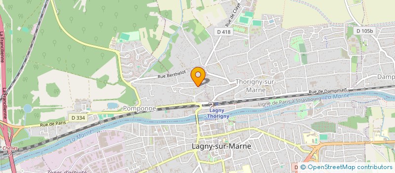 localisation de l'entreprise SCI YVOIS à POMPONNE