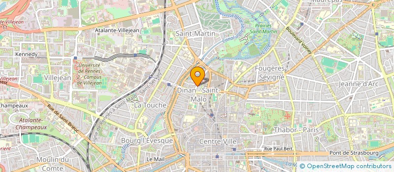 localisation de l'entreprise SCI YVON & JOELLE LE BORGNE  RENNES