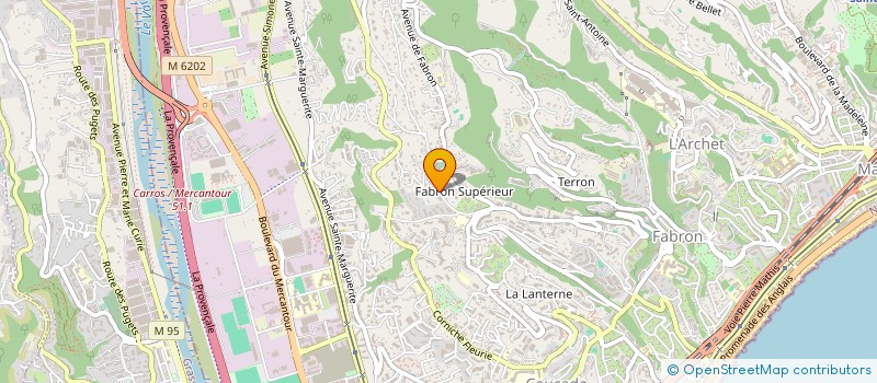 localisation de l'entreprise SCI YVONNE GOURMELON à NICE
