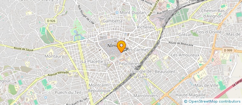 localisation de l'entreprise SCI YVONNE & RACHEL  NIMES