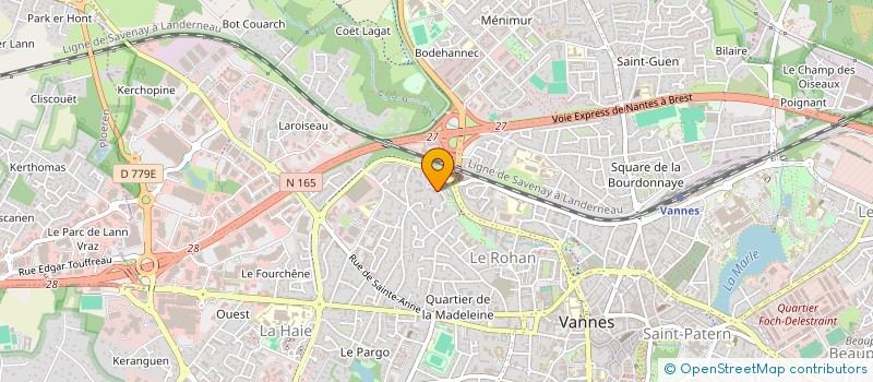 localisation de l'entreprise SCI YVOREVE à VANNES
