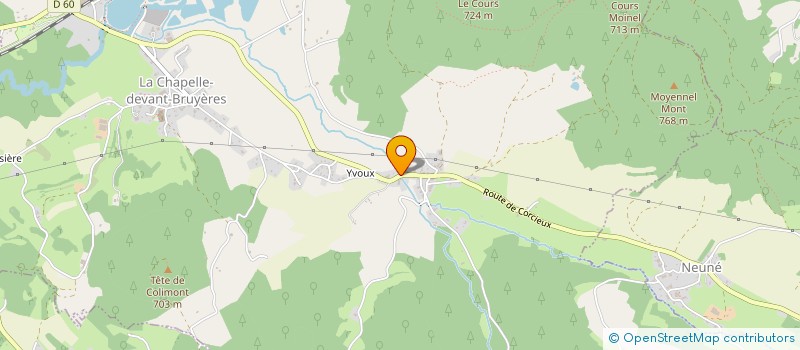 localisation de l'entreprise SCI YVOUX  LA CHAPELLE-DEVANT-BRUYERES